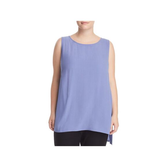 Eileen Fisher | Tops | Eileen Fisher Womens Blue Sleeveless Jewel